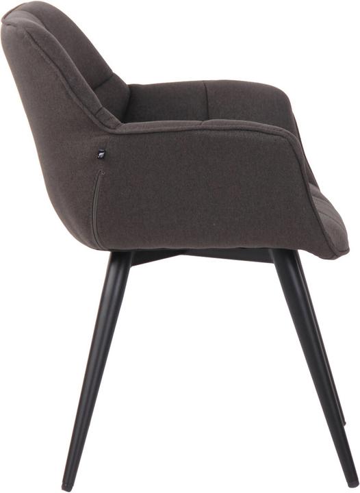 Image du produit Swisshandel24 Chaise de salle à manger Roseville Tissu, gris foncé