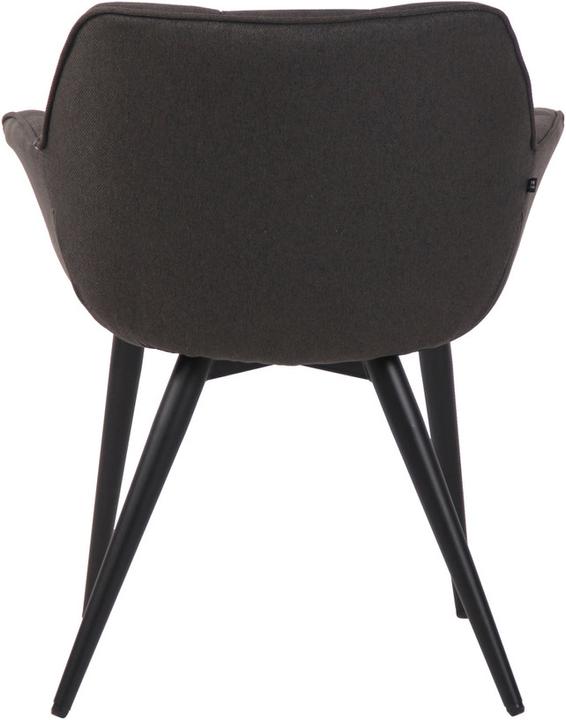 Image du produit Swisshandel24 Chaise de salle à manger Roseville Tissu, gris foncé