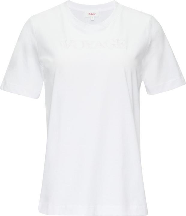 Image du produit S.Oliver T-Shirt Relaxed Fit-Shirt mit Schriftprint aus Lochstickerei (44)