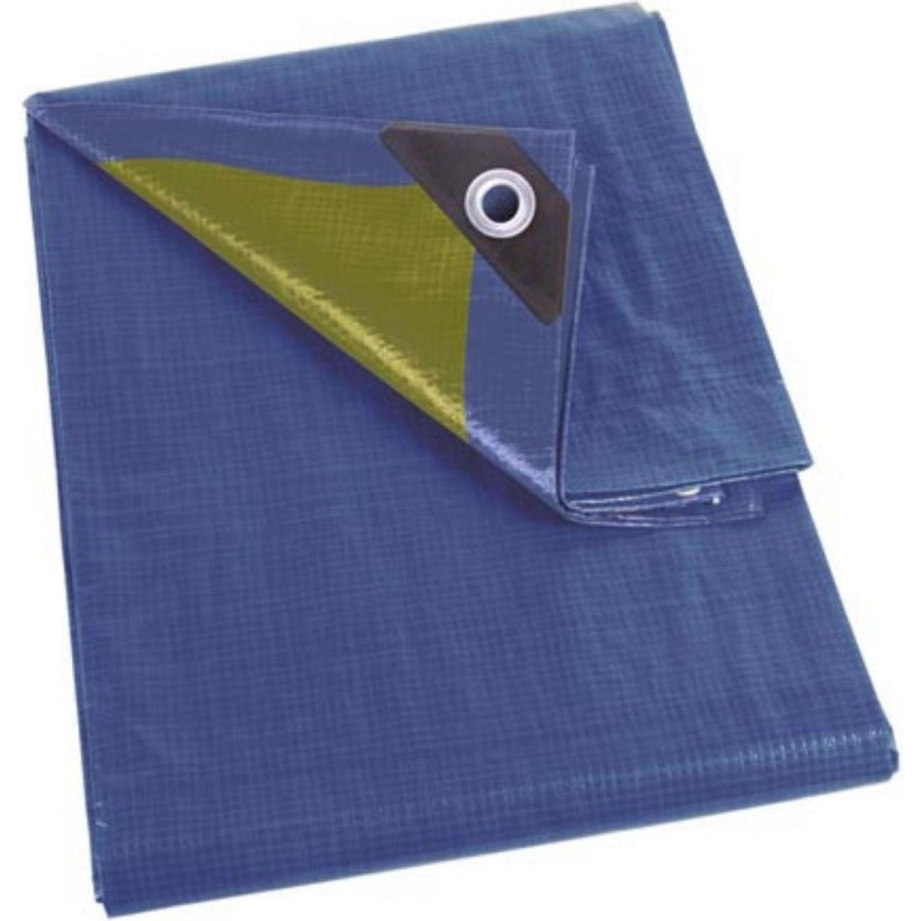 Garden Lights, Abdeckplane, Abdeckplane - Blau/Khaki - Strapazierfähig - 6 x 8 m (6 x 8 m)
