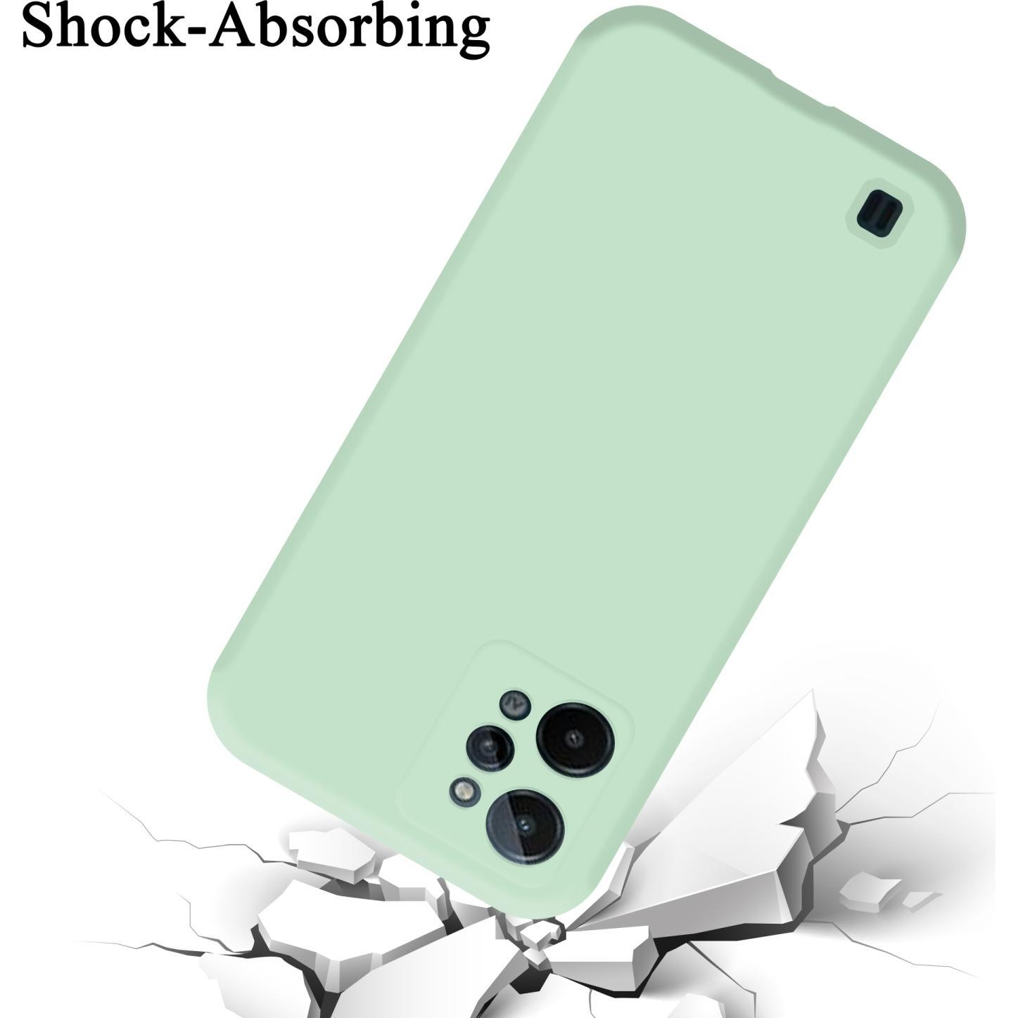 Thumbnail - Cadorabo TPU Liquid Silicone Case Hülle für Realme C31 (Realme C31), Smartphone Hülle, Grün