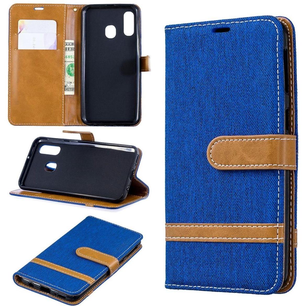 König Design Hülle Handy Schutz für Samsung Galaxy A40 Case Cover Tasche Wallet Etui Bumper (Samsung Galaxy A40), Smartp...