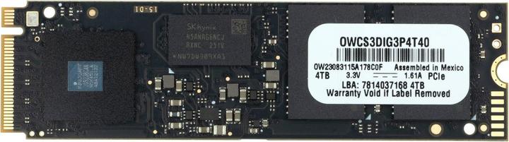 Actual product image OWC Aura Pro IV 4.0TB PCIe 4.0 NVMe M.2 2280 SSD (4000 GB, M.2 2280)