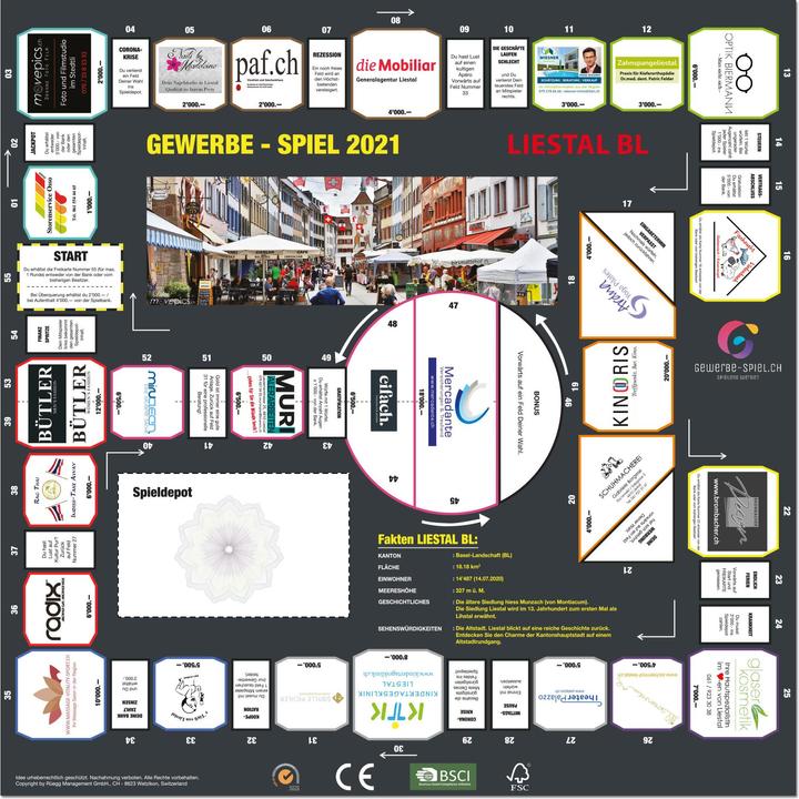 Actual product image Gewerbe-Spiel Liestal BL (German, 2 - 6 Players)