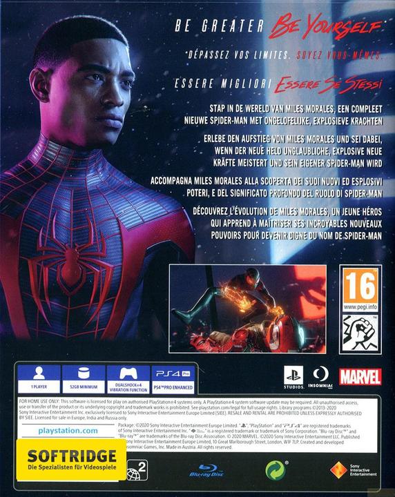 Immagine prodotto Sony Marvel’s Spider-Man: Miles Morales (PS4, DE)