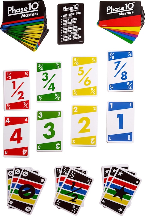 Actual product image Mattel Games Phase 10 Masters (German)