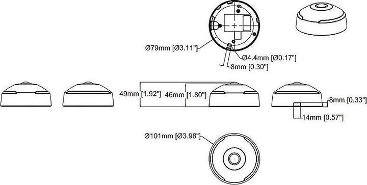 Actual product image Axis Network camera M3068-P (3840 x 2160 pixels)