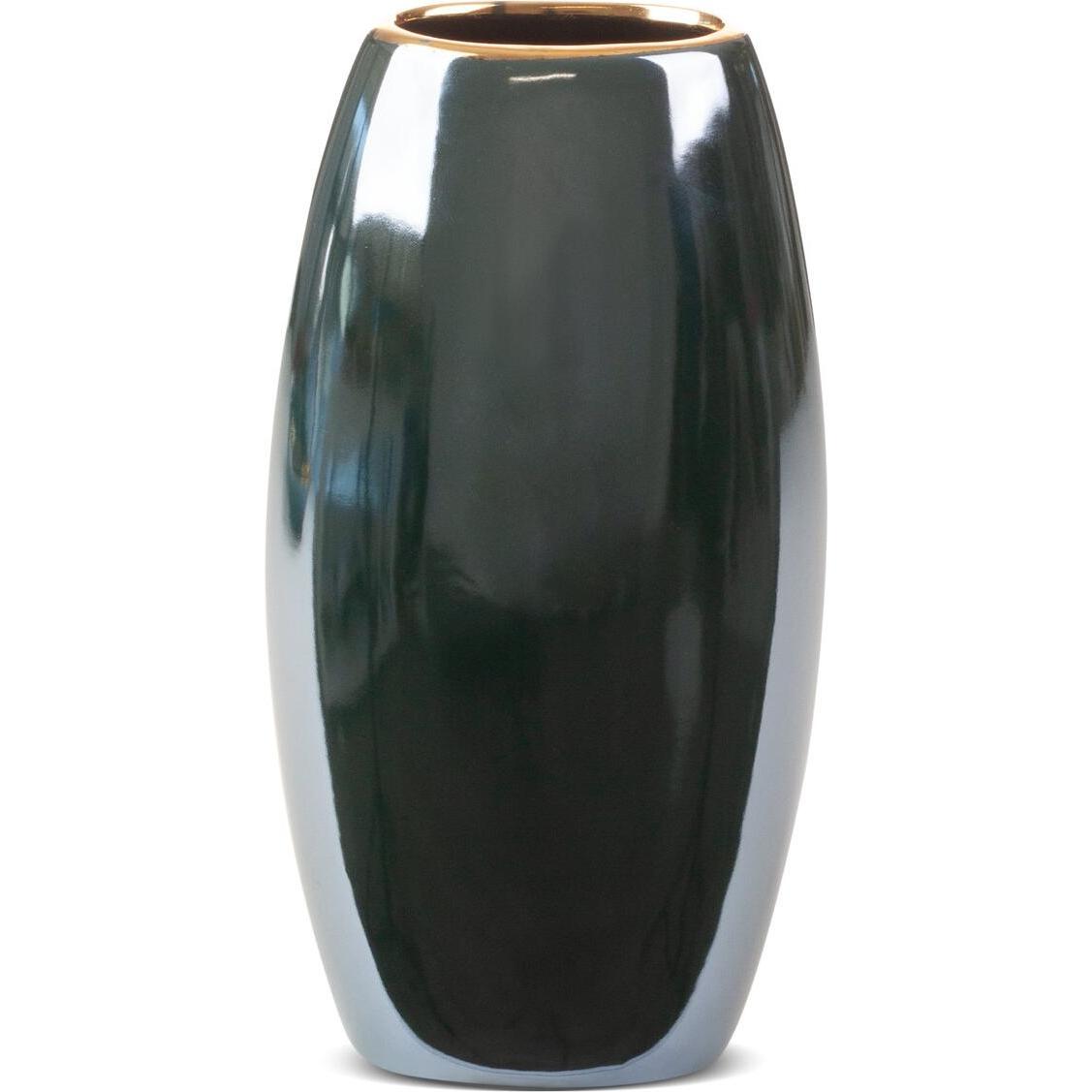 Eurofirany, Vase, C/AMORA2/WAZ/5 13X9X25 GRÜN+GRÜN (1 x, 13 x 9 x 25 cm)