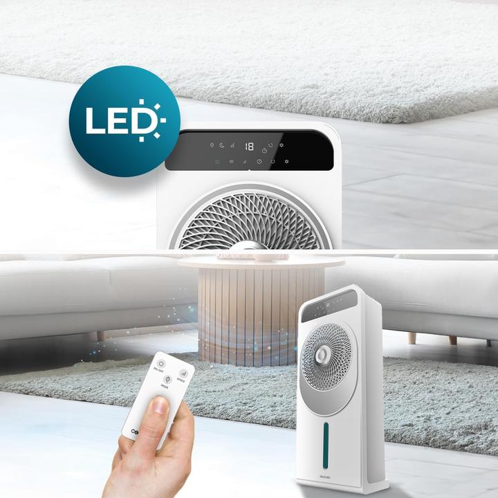 Actual product image Cecotec Evaporative Cooler with Remote, LED Display, Touchscreen, 12 Speeds, Timer, 360° Oscillation