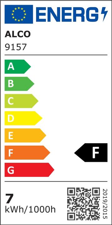 Energie-Label Alco LED-Tischleuchte silber-schwarz (600 lm)