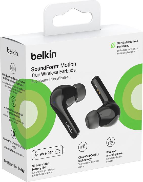 Produktbild Belkin SoundForm Motion (Aktive Geräuschunterdrückung, 9 h, Kabellos)