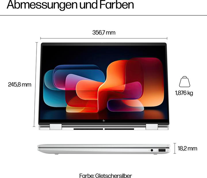 Produktbild HP Envy x360 2-in-1 16-ac0473ng (16", 512 GB, 16 GB, DE, Intel Core Ultra 7 155U)