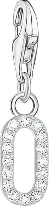 Immagine prodotto Thomas Sabo Ciondolo con numero 0 e pietre bianche, argento (Argento 925)