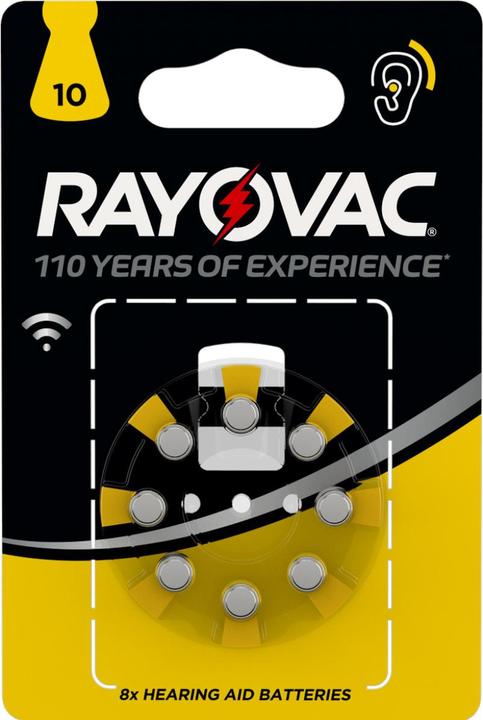 Produktbild Rayovac 10 (8 Stk., A10, 105 mAh)