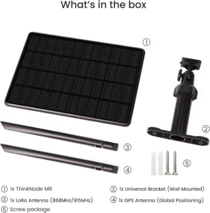 Actual product image Elecrow ThinkNode M6 EU868 IP65 Solar Meshtastic nRF52840 mit GPS (GPS, Lora)