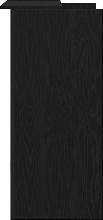 Actual product image vidaXL Reception counter black 55x50x103.5 cm wood-based reception counter