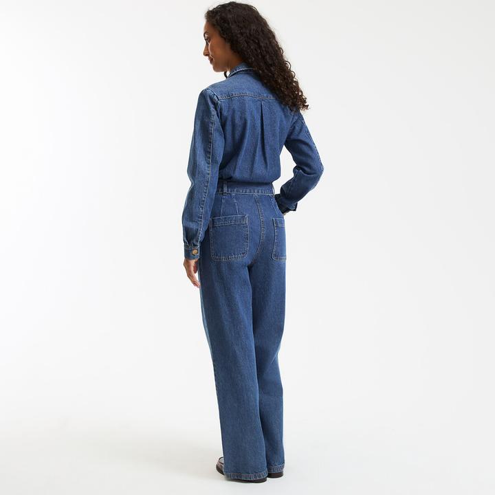 Actual product image La Redoute Collections Signature CORALIE denim jumpsuit (44)