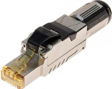 Actual product image Exertis Connect Field-terminable RJ45 plug, Cat.8, STP Realise your own connection in Cat. 8 (STP, CAT8.1, 0.07 m)