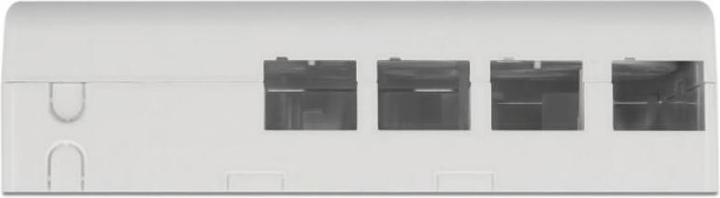 Actual product image Delock FO wall mount junction box for 4 x SC Simplex or LC Duplex white (Splice box)