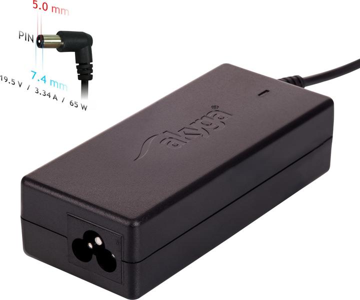Produktbild Akyga Notebook-Adapter ist dediziert AK-ND-05 DELL 19V (65 W)