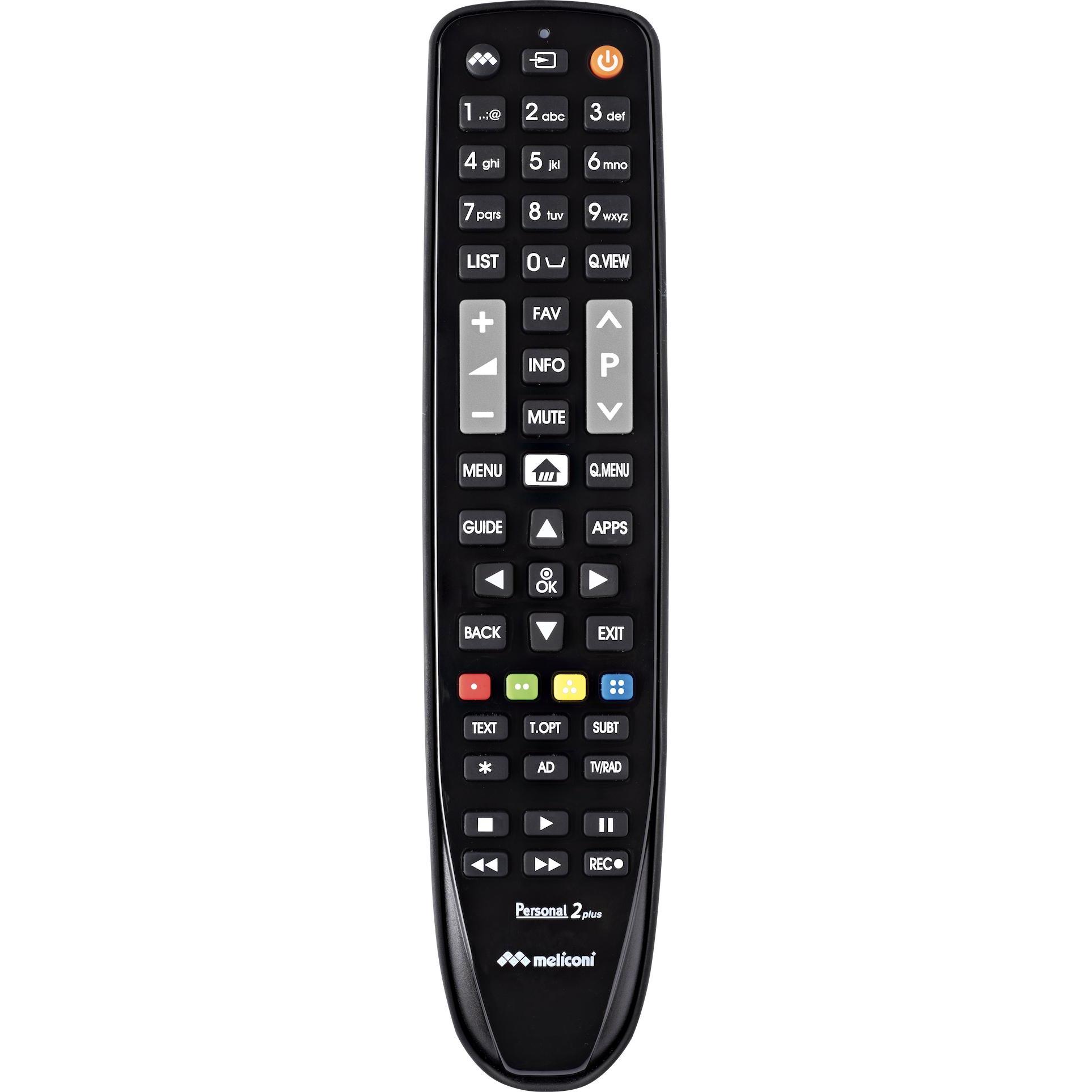 Meliconi Gumbody Personal 2 Plus (Telecomando Specifico Per Il Dispositivo, Miracolo), Telecomando, Nero