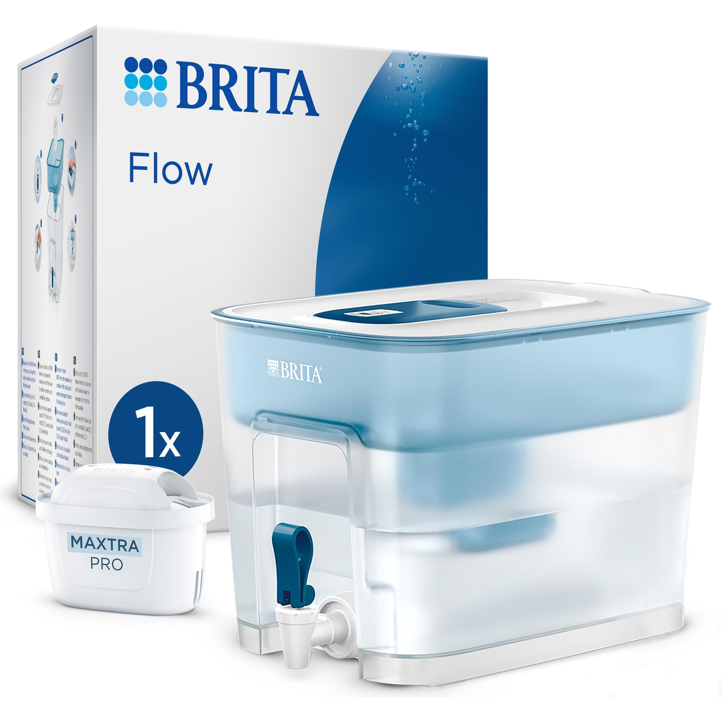 Brita Flusso Mxpro, Caraffa filtrante, Blu, Trasparente