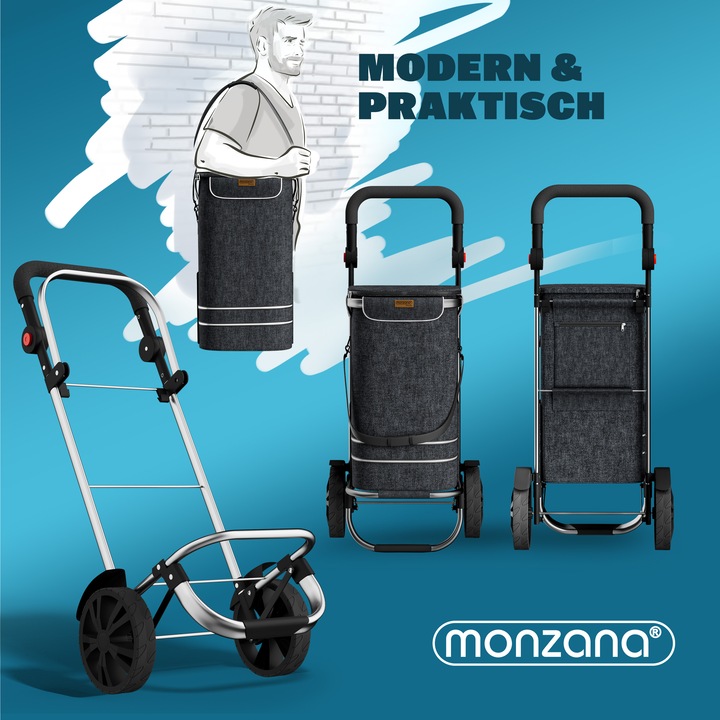 Produktbild Monzana 2in1 Einkaufstrolley