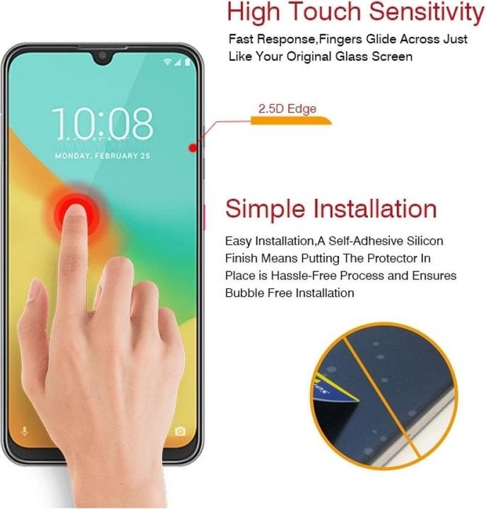 Produktbild Screenguard ZTE Blade V10 Vita Panzerglas Schutzfolie Case Friendly Design (1 Stk., ZTE Blade V10 Vita)