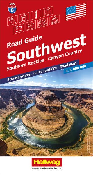 Produktbild USA (Southwest), Southern Rockies - Canyon Country, Road Guide Nr. 6, Strassenkarte 1:1Mio
