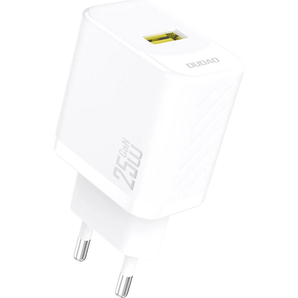 Dudao Nero A27s 25W Gan Usb-A Charger - Black (25 W, 1 Porzione), Caricatore Usb,