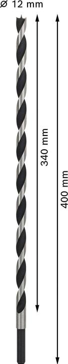 Produktbild Bosch Professional Zubehör PRO Wood Holzspiralbohrer, 12 x 340 x 400 mm (10 mm)