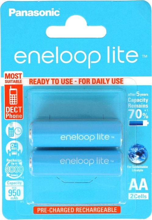 Immagine prodotto Panasonic eneloop lite (2 pz., AA, 950 mAh)