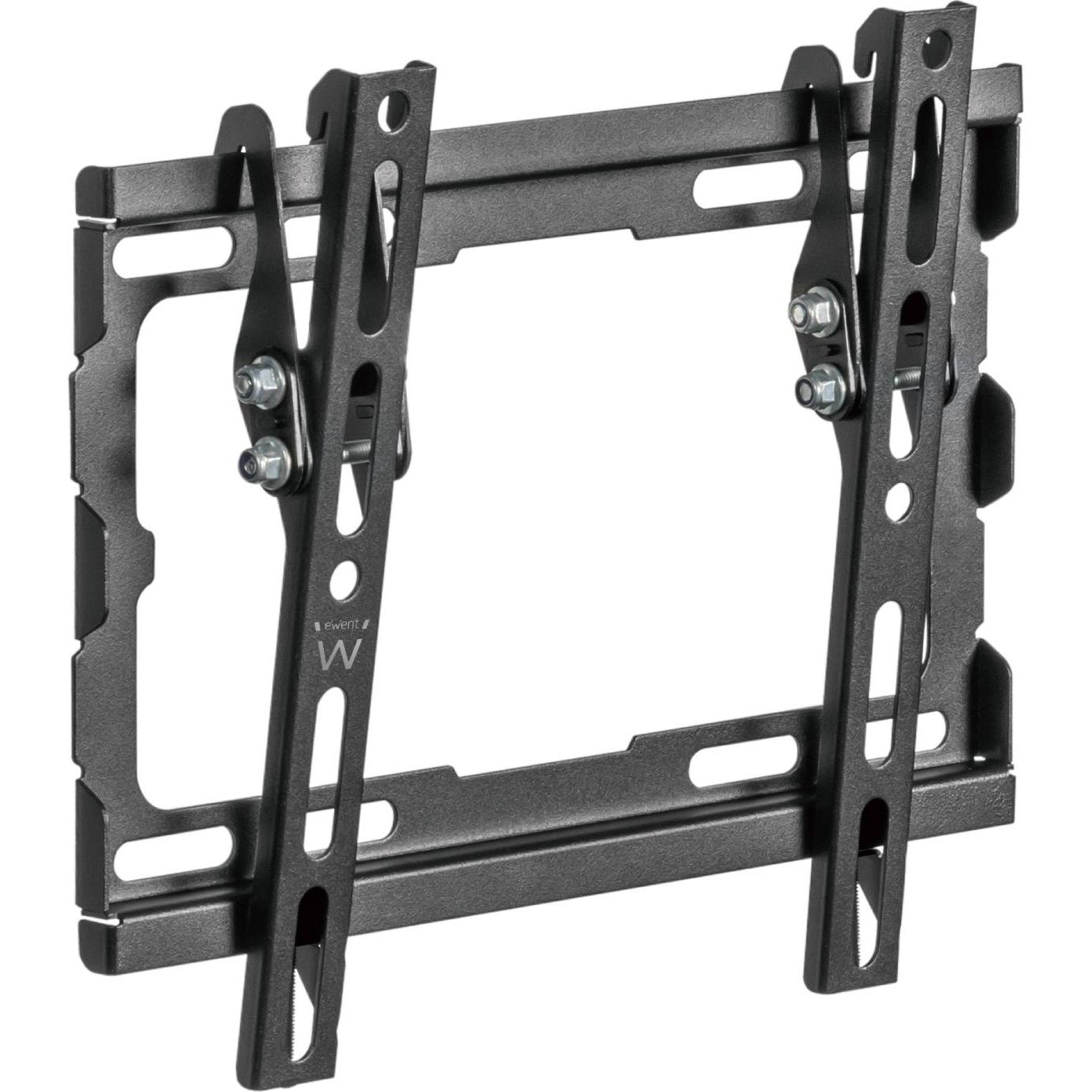 Ewent Supporto a parete per TV e monitor Easy Tilt fino a 42 pollici (Muro, 42", 35 kg), Supporto da parete TV, Nero