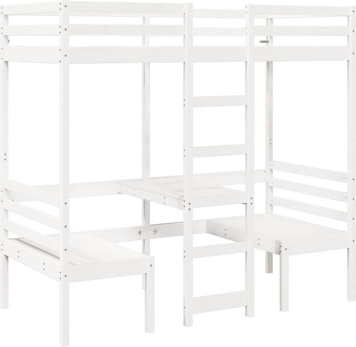 Nährwerte und Zutaten vidaXL Hochbett mit Schreibtisch & Stühlen (75 x 190 cm)