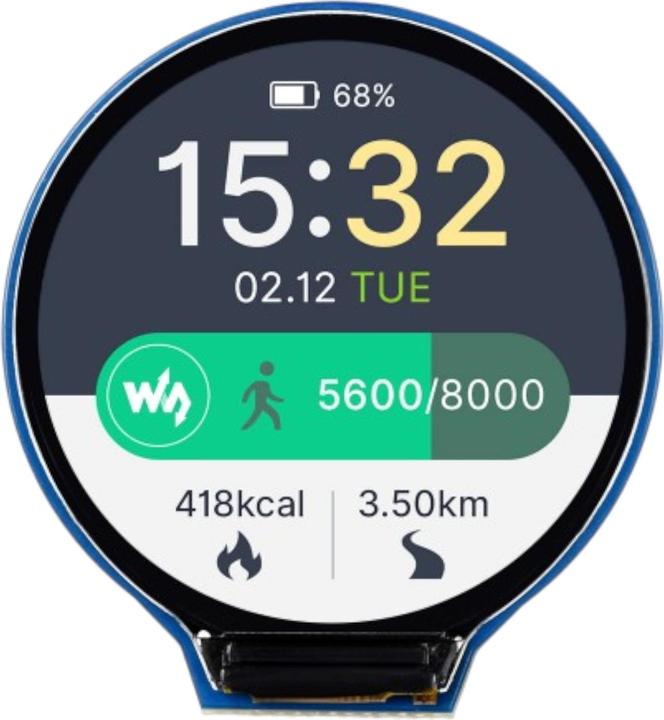 Produktbild WaveShare 1.28inch LCD Display Rund 240x240