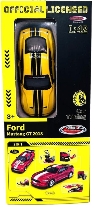 Productafbeelding Jamara Ford Mustang GT Diecast 1:42 gelb 2in1