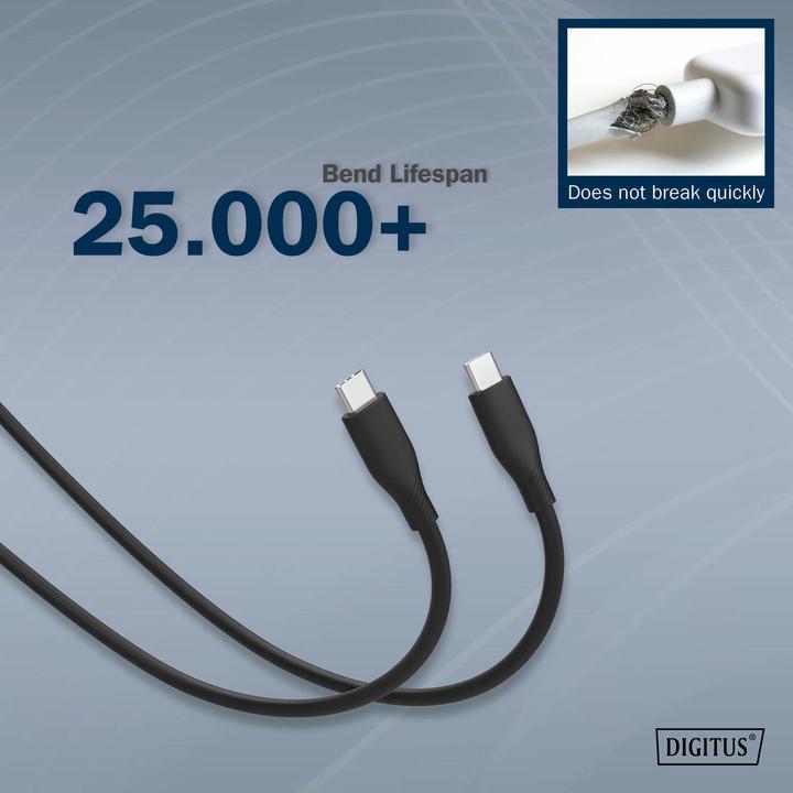 Produktbild Digitus USB C – USB C (0.50 m, USB 2.0, 60 W)