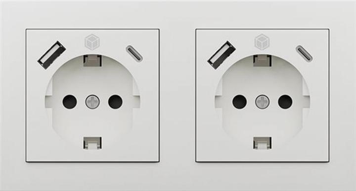 Produktbild Icy Box IB-MPS4200W-PD - Steckdose - 2P+E - Typ F, USB, USB Typ-C - mit Verschluss - 1 S