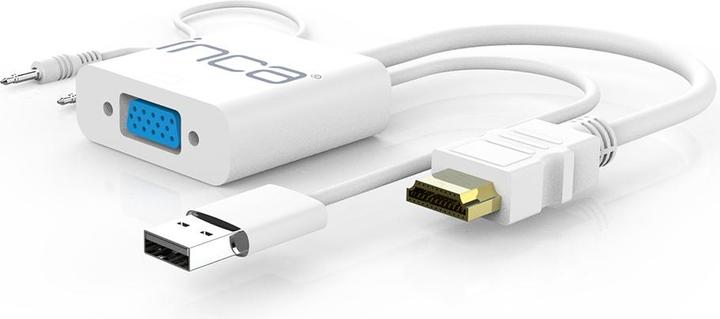 Actual product image Inca Adapter IVTH-01 VGA to HDMI (+USB and audio cable) (HDMI, USB, VGA)