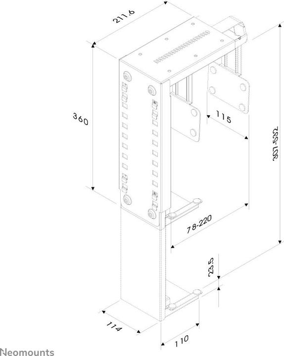 Productafbeelding Neomounts PC bureaubevestiging
