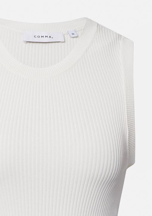 Produktbild Comma Strickpullunder Geripptes Stricktop aus Viskosemix im Slim Fit (40)