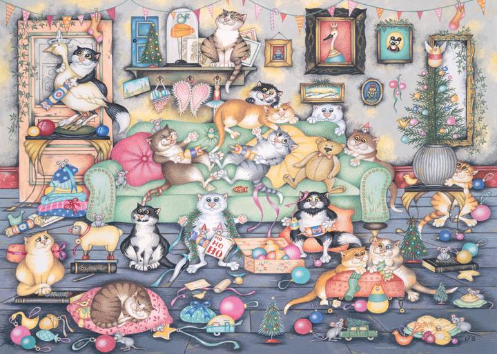 Produktbild Ravensburger Crazy Cats Christmas Crackers (1000 Teile)