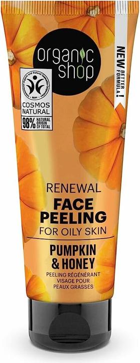Produktbild Organic Shop Renewal Face Peeling für fettige Haut, Kürbis und Honig, 75 ml (Reinigungspeeling, 75 ml)