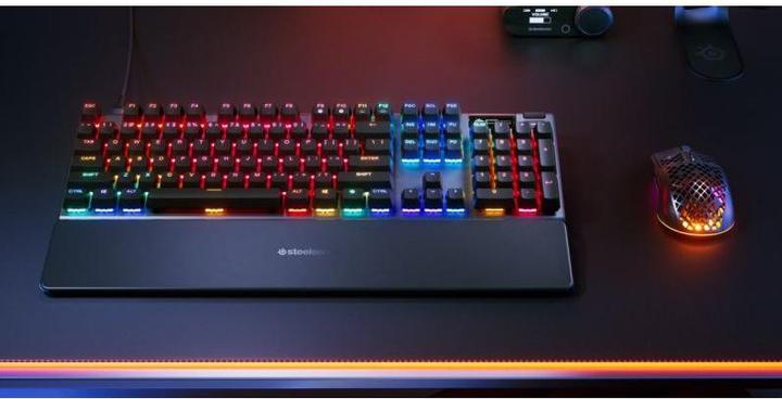 Produktbild SteelSeries | Gaming Keyboard | Apex Pro Gen 3 | Wired | US Layout | Black | USB-C | OmniPoint 3.0 Adjustable Hy (US, Kabelgebunden)