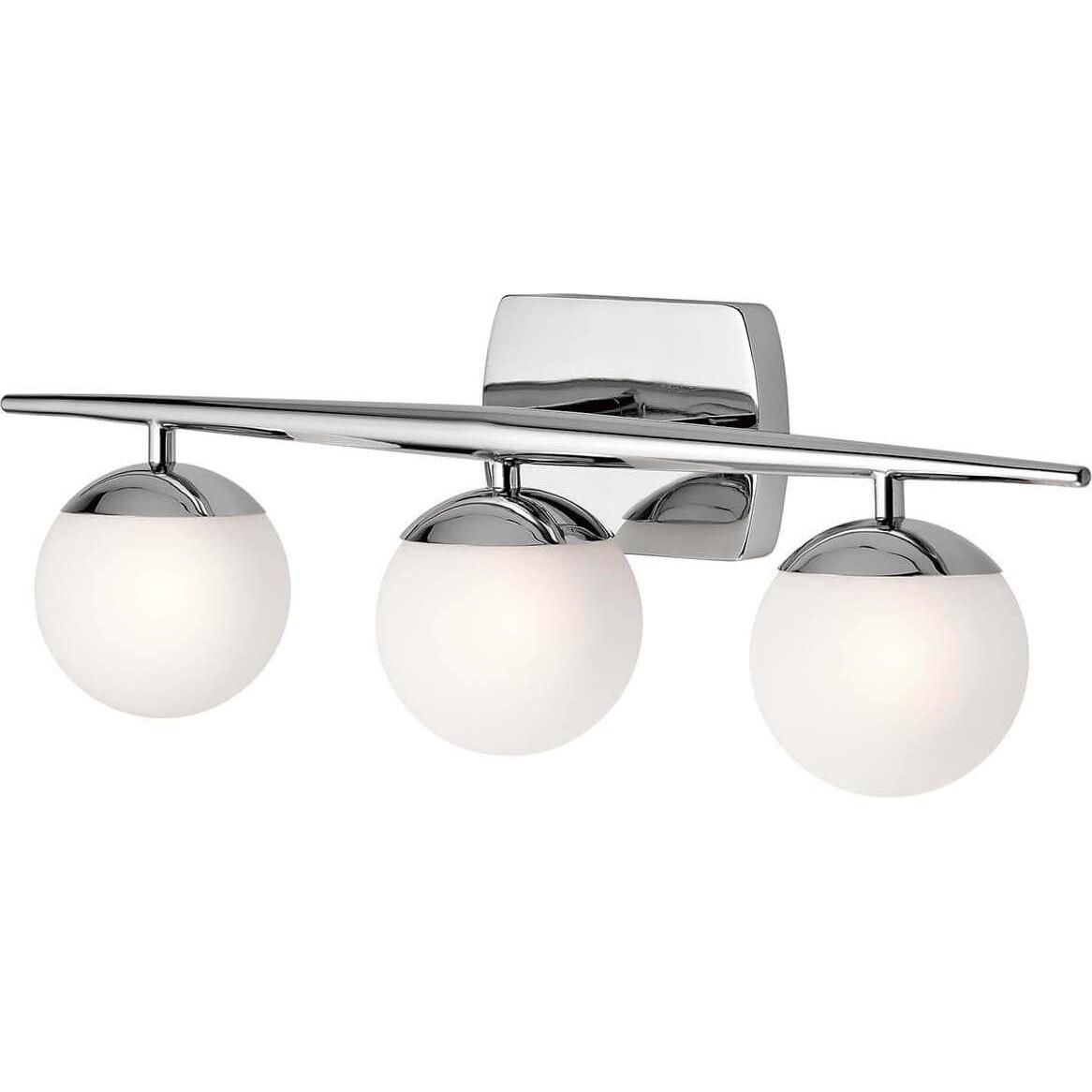 Elstead Lighting, Wandleuchte + Deckenleuchte, Jasper LED Wandleuchte G9 3-fach Poliertes Chrom IP44 (960 lm, G9)