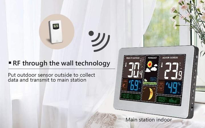 Produktbild Vorrinc Wetterstation mit Funkuhr und Aussensensor