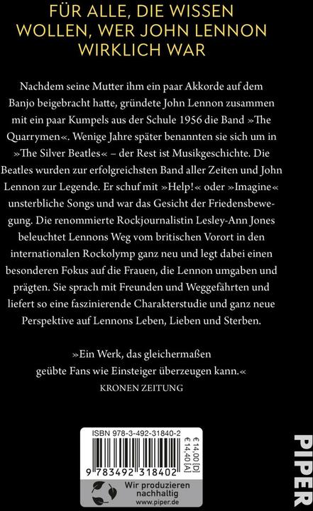 Immagine prodotto John Lennon (Tedesco, Conny Lösch, Lesley-Ann Jones, 2022)