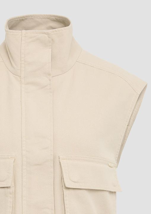 Image du produit S.Oliver Indoor-Weste Twill-Weste im Relaxed Fit mit Stehkragen (36)