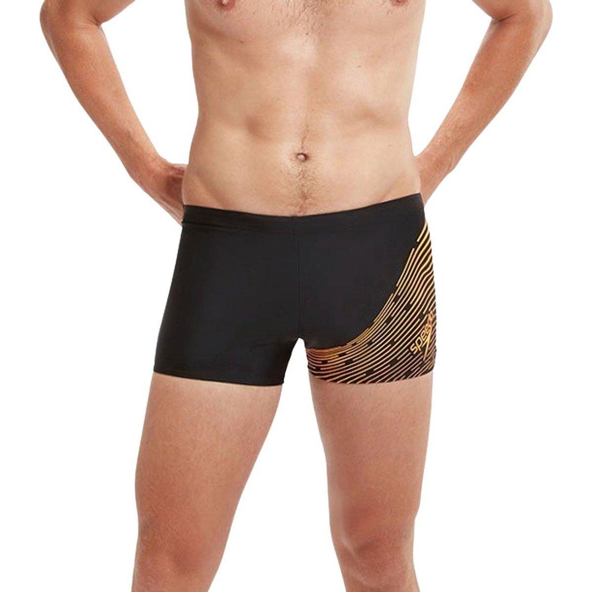 Thumbnail - Speedo, Herren, Badehose, Medley Logo Aquashort, Schwarz, (32)