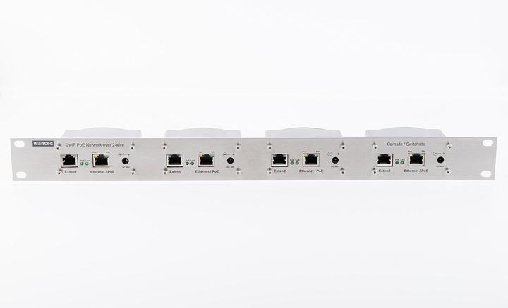 Produktbild Wantec 2wIP D-Serie Rackgerät 4x Sender Switchseite